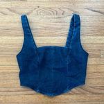 Dynamite  Denim Corset Crop Top Photo 0