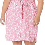 Foxcroft  Pink Floral Shirt Dress 18W Photo 0