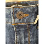 Wax Jean High Rise Denim Skinny Jeans Dark Blue Wash Ripped Distressed Sz 1/25 Photo 7