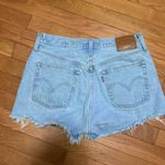 Levi's PREMIUM 501 HIGH RISE DENIM SHORTS IN OJAI TOP SZ 28 PERFECT CONDITION Photo 5