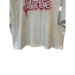 Next Level Barbie Crop Top T Shirt Women's XL Official Pink Logo White Crew Neck Tee NEW Photo 3