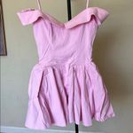 House Of CB Cotton Candy 'Elida' Cotton Candy Twill off the shoulder mini dress Photo 7