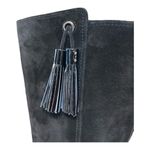 Cole Haan  Nancy Nike Air Tall Black Suede Riding Boots with Tassel, size 8.5 Photo 3