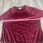 secret treasures Burgundy Velvet Long Sleeve PJ Top or Sweater; Medium Women’s Photo 1