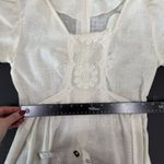 Vtg Sz 5 Maxi Dress Empire Waist Prairie Boho Peasant Lace Tiered Cottagecore Photo 10