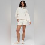 Alo Yoga NWT Hazy Mock Neck Pullover in Ivory Size L Oversized Photo 8