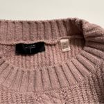 Tahari  Ribbed Cable Knit Crewneck Sweater Light Pink M Photo 10