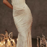 House Of CB  'Cesca' Vintage Cream Floral Maxi NWOT size S Photo 0