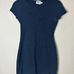 Princess Polly  Cap Sleeve Mini Dress Size 6 Ribbed Bodycon Black Photo 1