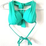 Dippin' Daisy's Swimwear Green Halter Bikini Top Size Small Photo 0