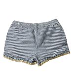 Vineyard Vines  Striped Embroidered Shorts Women's Size 4 Blue White Yellow Pink Photo 2