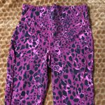 Lululemon Like New Base Pace High-Rise Crop 23" Cheetah Magenta Leggings Size 6 Photo 2
