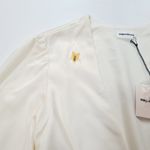 superdown Tammie Deep V Bodysuit in Ivory Photo 8