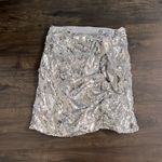 Revolve NWT OW Glitter Skirt - Silver Photo 1
