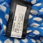 Ba&sh  Size 4  Top Blouse Long Sleeve Ruffle Blue White Photo 11