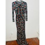 Mac Duggal  93925 Black Mutlicolored Beaded Sequin Long Sleeves Formal Dress sz 2 Photo 2