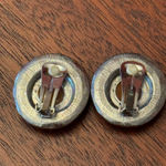 DAUPLAISE Butterscotch Lucite Silver Tone, Marbled Honey Butter Clip Photo 2