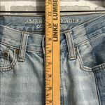 American Eagle  Vintage High Rise Fit Blue Blue Jeans Size 2 Button Fly Cropped Photo 9