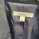 Merona Long Sleeve Blazer Notched Lapel Button Front Closure Tailored Fit Gray L Photo 5