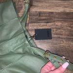 NBD NWT  Jaden olive leather pants M $220 revolve cutout buckle designer fall Photo 2