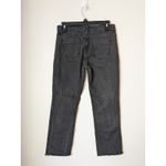 Forever 21  Womens Jeans Cropped Mid Rise with Raw Hem Black S Medium Photo 6