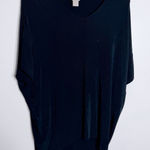  Travelers Navy V-Neck Short Sleeves Tunic 8/10 Chico's 1 Photo 0