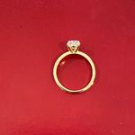 25 Sterling Silve 1 CT Zircon oval engagement ring size 5 Gold Photo 7