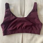 Outdoor Voices  Maroon V-Neck Sports Bra Photo 1