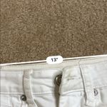 American Eagle  white denim distressed mini skirt Photo 3
