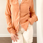 Jones Wear Vintage  Peach Silk Blouse Photo 0
