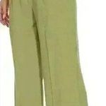 Funyyzo Pants Women High Rise Trousers Green Flare Wide Leg Dress Size L Size L Photo 0
