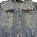 EXPRESS Jeans Women's Blue Floral Jean Jacket Size XS SKU 6311 Photo 2