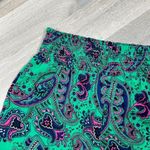 Aerie Paisley Print Harem Jogger Pants Green Pink Blue Small Pull On Elastic Photo 2