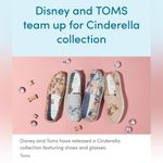 Disney Toms x limited edition Cinderella print classic canvas slip-on shoes Photo 1