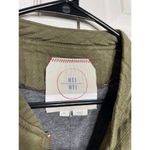 Anthropologie  HEI HEI Quilted Olive Green Zip Up Jacket Womens Size XS Photo 2