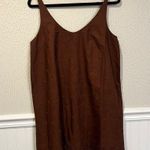 Gap Brown Eyelet scalloped hem mini dress M Photo 0
