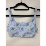 Brand New American Eagle Women's Size Medium Blue Floral Bralette Bra Photo 1