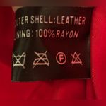 Vintage Simoné Red Leather
Jacket Size 6 Photo 3