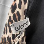 Ganni Leopard Print One Piece Swimsuit Tie Front Keyhole Size 38 (US 6) New Photo 4