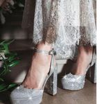 Antonio Melani Born on Fifth Liv Metallic Glitter Closed Toe Platform Heels Photo 11