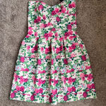 Splash New  Floral Sweetheart neckline A-line Pleated Mini dress size 6 Photo 0