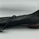 Vtg Capezio Black Tele Tone Tap Lace Up Shoes Leather 9 M Women’s USA Dance Flat Photo 1