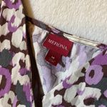 Merona Purple Cotton Splice-Neck Dress - M Photo 5