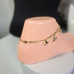 Gold Filled Anklet Figaro Chain With Star Charms Ankle Bracelet New Photo 2
