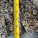 Jopna Top with Elastic Waist and Peplum Cross Front in Black and Tan Floral. Size L Photo 10