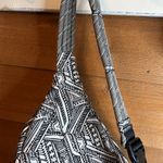 KAVU Geometric Black White Crossbody Backpack Bag Buckle Hiking Slingback Zip Photo 8