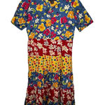 Vintage Willow‎ Ridge Floral Cotton Dress Yellow Size M Photo 0
