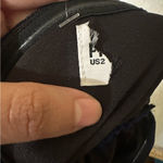 Princess Polly “Donelli” Strapless Navy Blue Shimmer Ruched Mini Dress Photo 2