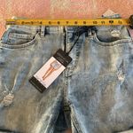 Sofia by Sofia Vergara Blue Jean Shorts Distressed Mid Photo 5