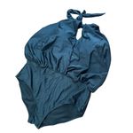 Raisin's NWT  Curve Casablanca One Piece Blouson High Neck Halter Top Swimsuit 20w Photo 2